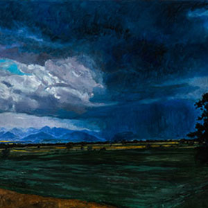 Fagaras Mountains, 2023, oil on canvas, 40'' x 60''